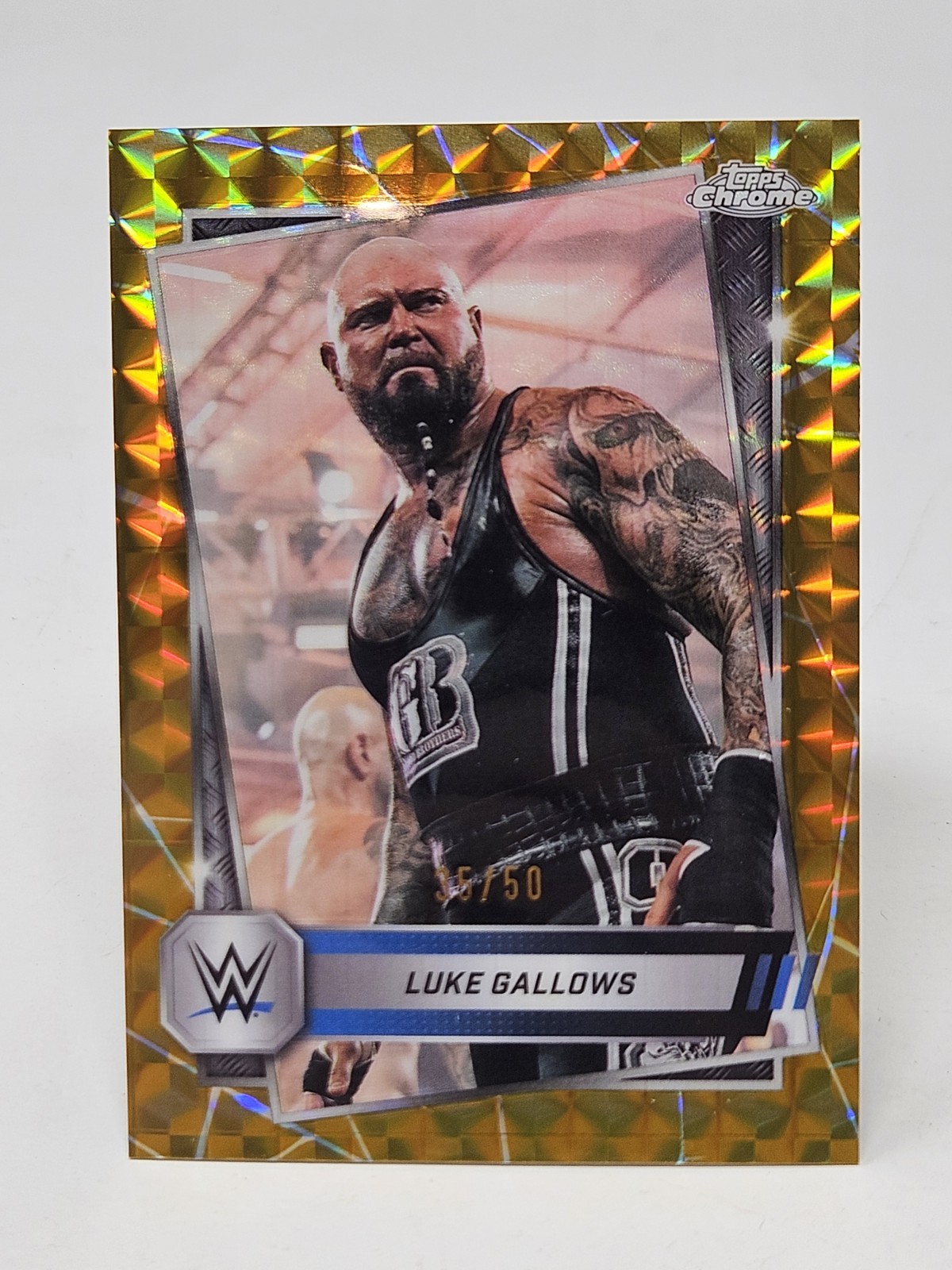 2025 Topps Chrome WWE Luke Gallows Gold Geometric /50