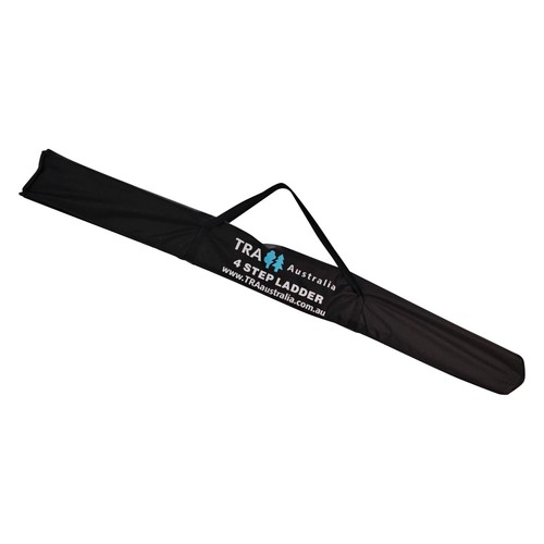 Black 4 step aluminium collapsible box ladder with carry bag - Caravan RV Parts - Foto 3 di 7