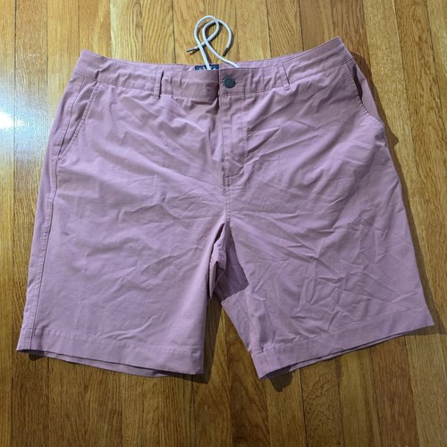 Faherty All Day Shorts Herren 36 pink 9" Ins Hybrid Golf Strand flache Vorderseite