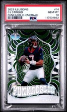 2023 Panini Illusions Funkadelic #14 Cj Stroud Funkadelic-Emerald PSA 10 rc