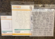 Tim Holtz 2024 Stamptember Simon Says Stamp Exclusive Rubber Stamp + 2 Die Sets
