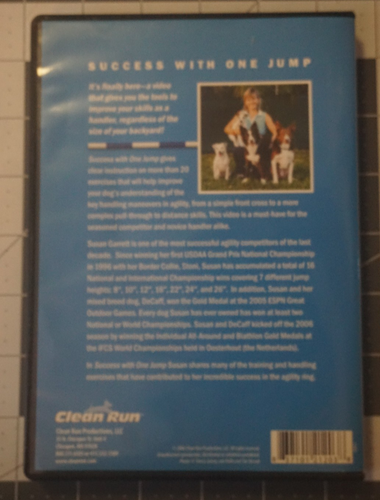 Success with One Jump (DVD, 2006) Clean Run Dog Training Video - Picture 3 of 3