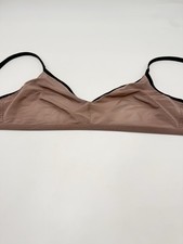 NEGATIVE Size 3 Beige Black Trims Unlined Bralette Bra