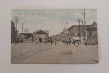 1907 Liberty Square Port Chester NY New York Postcard u/b Flag Cancel