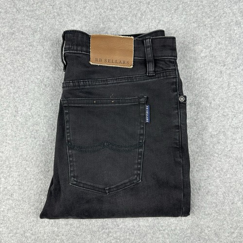 RB Sellars Women's Denim Jeans Size 14 W31" Slim Leg Black Stretch Western Wear - Bild 3 von 16
