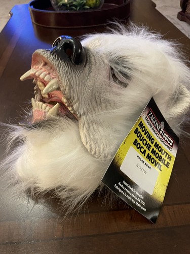 Adult Zagone Studios Hand Made “Polar Bear” Moving Mouth Mask - Picture 3 of 4