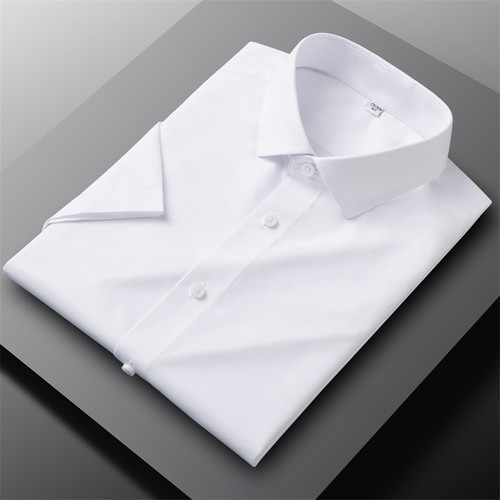 Camicie uomo eleganti modal formali business maniche corte bottoni camicie casual top - Foto 1 di 13