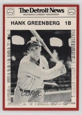 1981 Detroit News Tigers Boys of Summer 100th Anniversary Hank Greenberg HOF