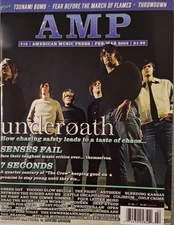 Amp Magazine #13 (2005) UnderOath/Senses Fail/Legs McNeil/7 Seconds; VG+ NO CD