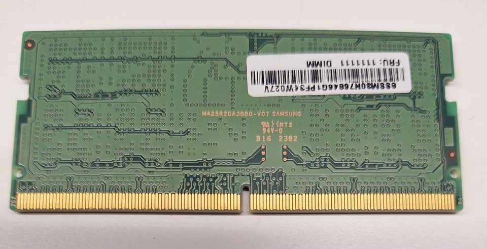 Samsung 16GB 1Rx8 DDR5 PC5-4800B SODIMM Laptop Memory RAM M425R2GA3BB0-CQK0D - Image 2 of 2