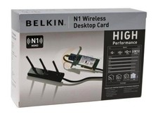 Belkin F5D8001 N1 Wireless WiFi Desktop Card PCI