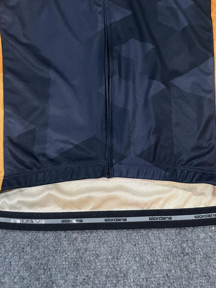 Camiseta deportiva de ciclismo Giordana AWS para hombre XL naranja azul marino Vero Pro manga corta bicicleta Foto 2 de 4