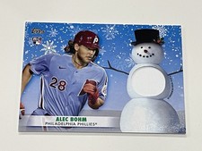 2021 Topps Holiday Baseball Jersey Relic - Alec Bohm - Philadelphia Phillies