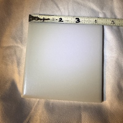 5 Pcs Light Pearl Matte Gray 4¼  x 4¼  Ceramic Tile American Olean Co.  NEW