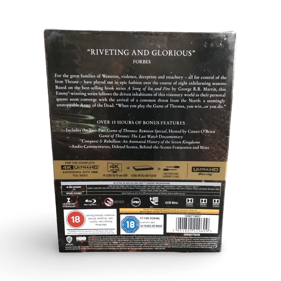 GAME OF THRONES The Complete Collection 4K UHD Blu-ray Box Set Limited Edition - Bild 2 von 4