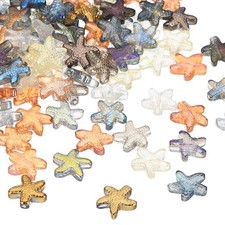 120 Pcs Ocean Animal Starfish Beads Bracelet Necklace Making, Mixed