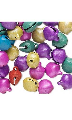 15 campanas de jingle artesanales de acero de 10 mm 3/8 pulgadas con bucle uso como dijes colgantes - Imagen 5 de 6