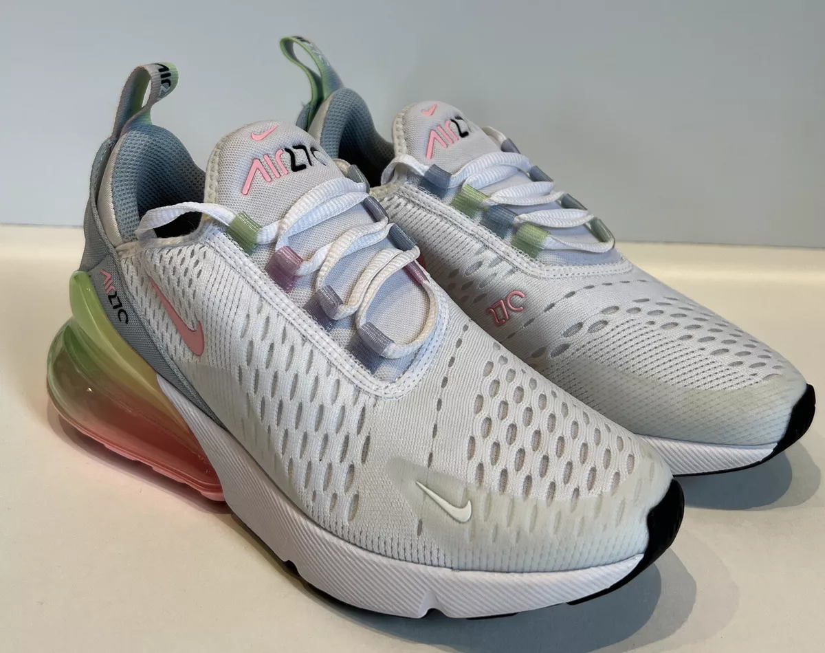 Nike Air27C Kids Youth Sneakers Size 4Y White Rainbow Pastel DD4459-100