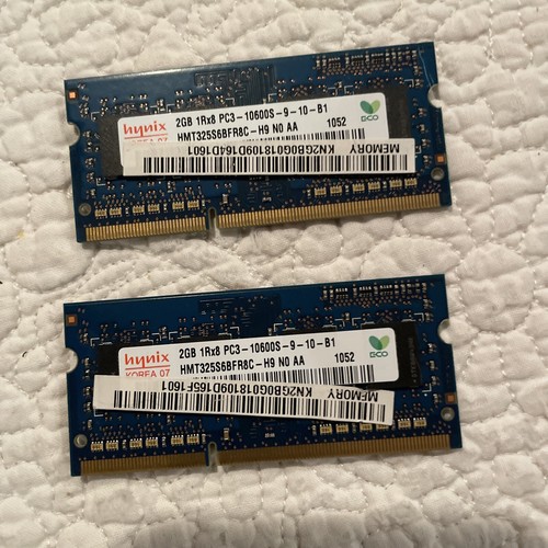 SK Hynix 2GB DDR3 2Rx8 PC3-10600S HMT325S6BFR8C-H9 N0 AA DIMM Laptop RAM Arbeitsspeicher - Bild 1 von 2