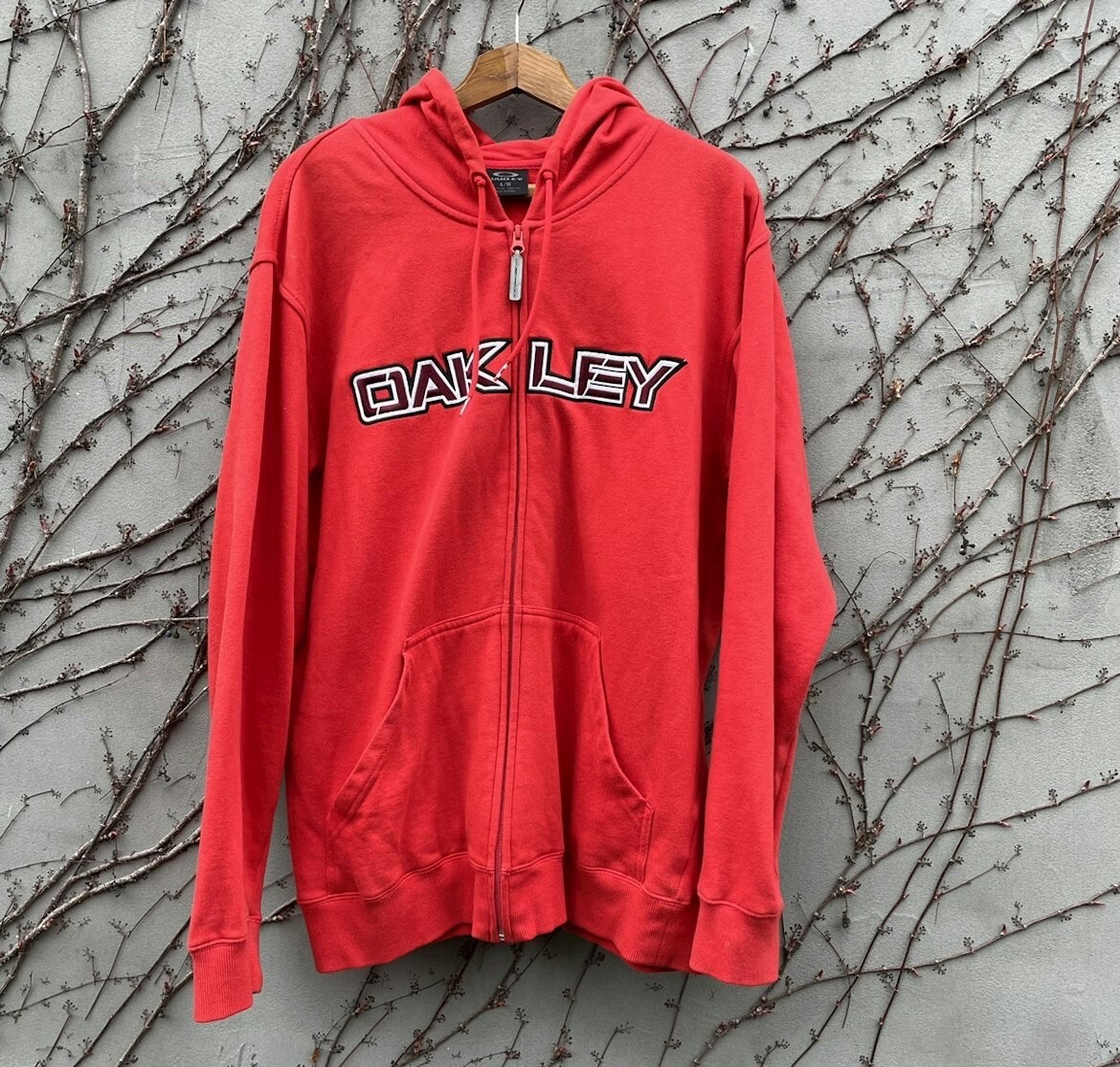 Vintage Oakley Big Embroidered Logo Zip Hoodie | eBay