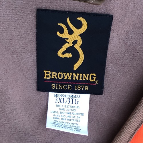 BROWNING MEN HUNTING VEST BROWN/ORANGE SZ 3XL (Small Flaw) - Picture 8 of 14