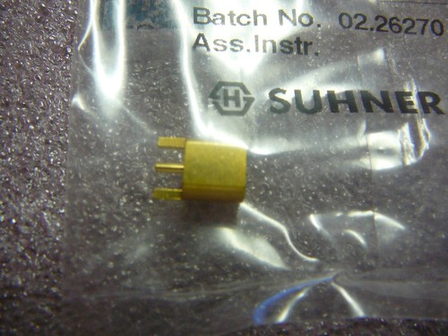 SUHNER 82MCX-S50-0-22/111NE MCX Connector Male Straight **NEW** - Picture 2 of 2