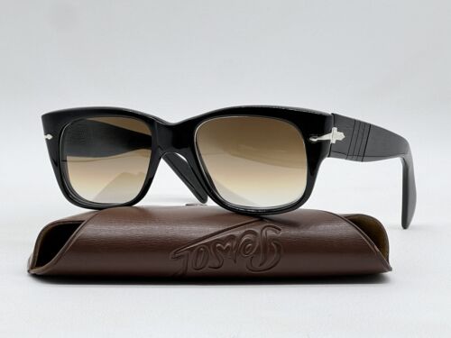 PERSOL 6665 RATTI Meflecto Vintage Sonnenbrille Herren Gestell Schwarz Acetat "54" Neuwertig - Bild 12 von 17