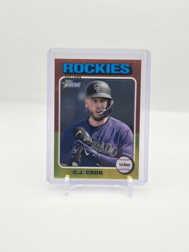 CJ Cron 2024 Topps Heritage High Number Chrome 385/699 #435, Rockies - Picture 1 of 2