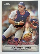 2019 Topps Chrome Update The Family Business #FBC5 Ivan Rodriguez Rangers HOF