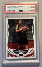 2004-05 Topps Chrome Andre Iguodala Rookie RC #174 NBA Sixers PSA 10 Gem Mint