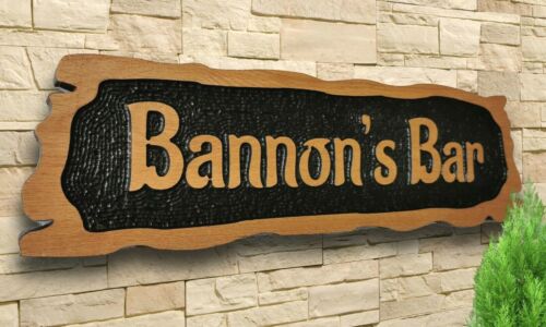 Personalised Oak house sign,Carved,Custom engraved outdoor wooden name plaque - Picture 6 of 13
