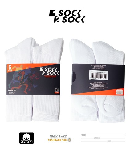 6 Pair Athletic Performance Sport Crew Socks Super Soft Premium Cushioned Cotton - Picture 6 of 13