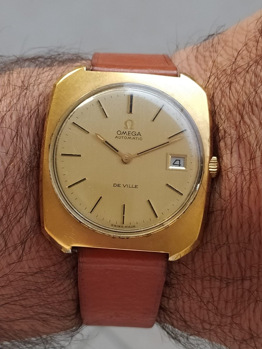OMEGA DE VILLE Automatique Cal 1002 Date Plaque Or OMEGA ref 166.085