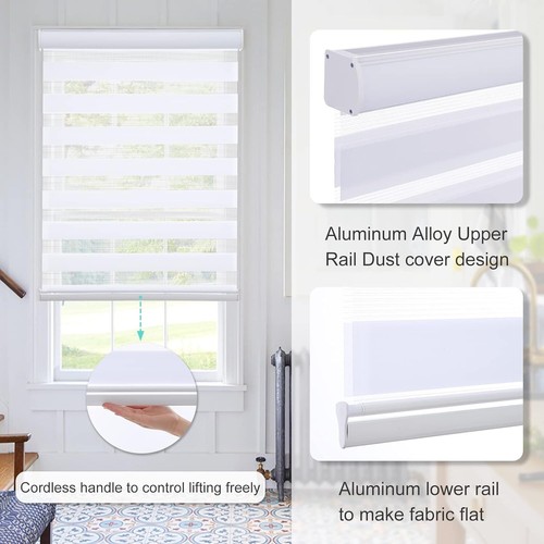 Hochwertige Zebra Rollos 28" B x 72" H - einfach zu installieren und zu reinigen - Bild 4 von 9