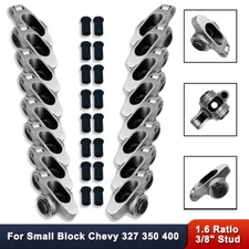 For Chevy SBC 283 350 400 1.6 Ratio 3/8" Stainless Steel Roller Rocker Arms Set