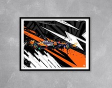 Lando Norris 2025 McLaren MCL39 F1 print - Wall Art poster Formula One gift 1