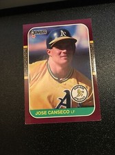 1987 Donruss Opening Day, Jose Canseco Oakland Athletics #24 Rookie RC