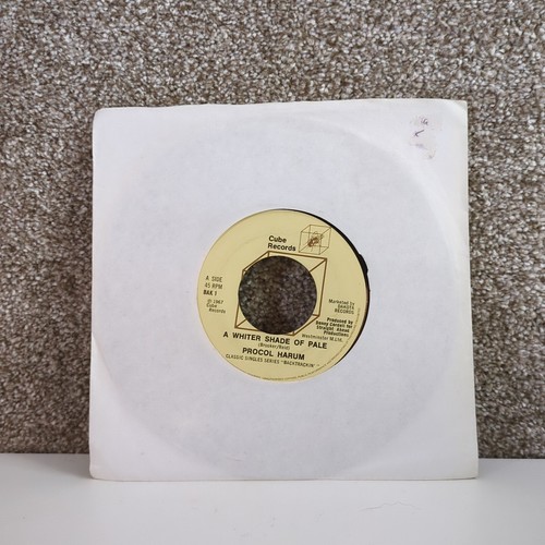 Procol Harum - A Whiter Shade Of Pale 7” Vinyl Single 1967 CUBE records Bak1