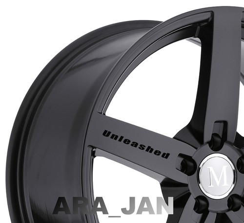 4 - UNLEASHED Wheels Decal Sticker sport racing car rims emblem motorsport logo - Picture 3 of 5