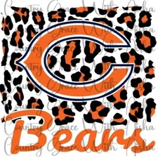 Sublimation Transfer Bears Animal Print Football Ready To Press Heat Transfer
