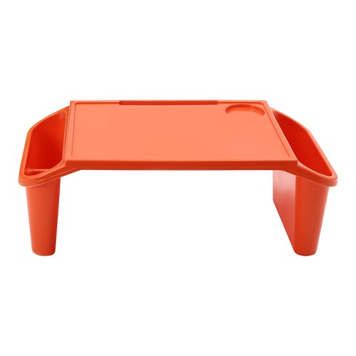 Bandeja de escritorio de plástico para niños PP bandejas de plástico para desayuno para computadora portátil con kit de ranuras laterales - Imagen 17 de 18