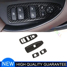 Fit For BMW X2 F39 2018-2021 Carbon Fiber Window Lift Switch Button Cover Trim