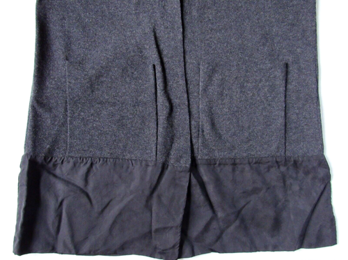 Chalet Et Ceci Charcoal Gray Merino Wool Cotton Cardigan Sweater 1 Small Medium - Picture 4 of 5