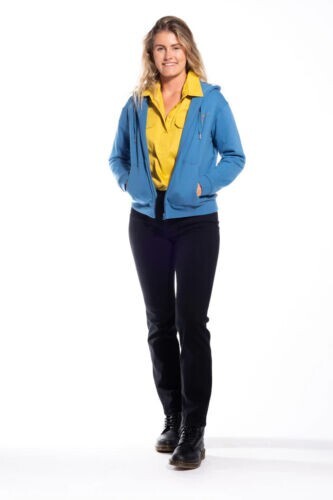 WOMEN'S ZIP FRONT JACKET- COCONUT MILK, FEDERAL BLUE - Bild 4 von 16