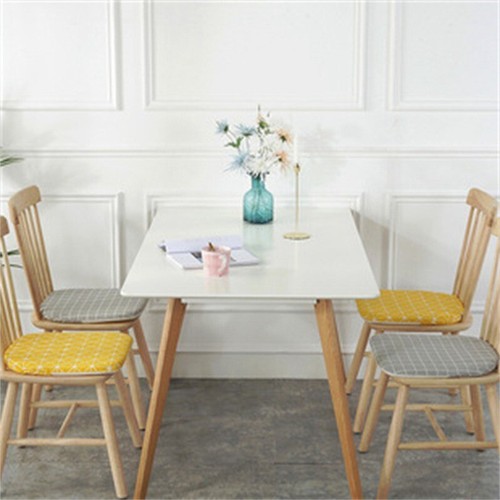 Home Stool Cushion Horseshoe-Shaped Non-Slip Four Seasons Nordic Linen Chair - Picture 10 of 24