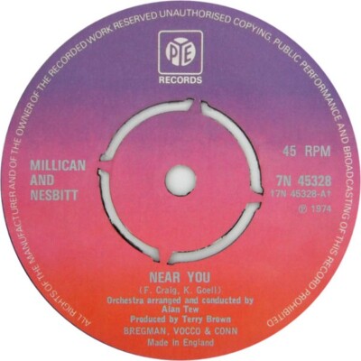 Millican & Nesbitt - Near You (7'', Single, Pus)