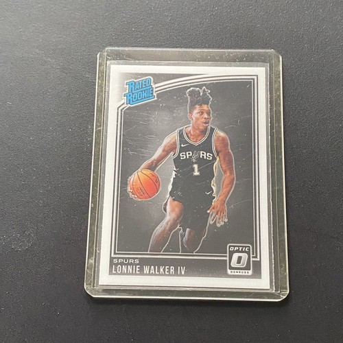 LONNIE WALKER IV - 2018-19 Donruss Optic Rated Rookie Card RC Spurs - Picture 1 of 2