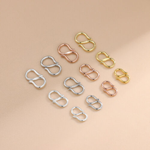 S925 Sterling Silver Hook For Necklace Bracelet Connector Diy Making Accessories - Picture 4 of 28