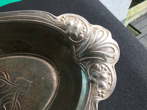 WMF Schale mit Efeudecor ca. 1905 gemarkt WMF - Bild 8 von 19