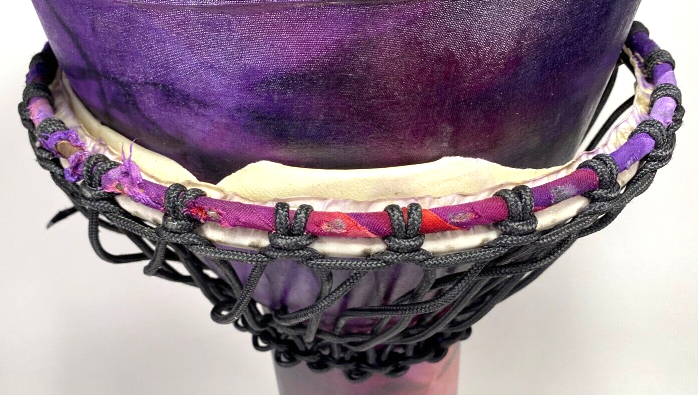 Toca Percussion Freestyle Rope-tuned Djembe - Woodstock Purple - Needs new head
